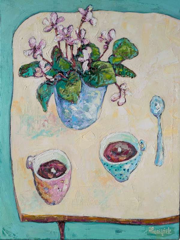 Cyclamens and Coffees